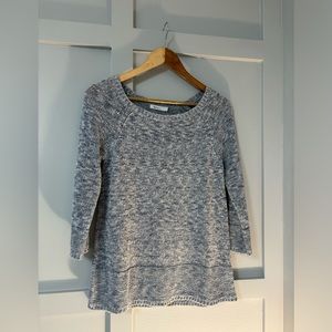 Lightweight Knit 3/4 Sleeve Knit Sweater